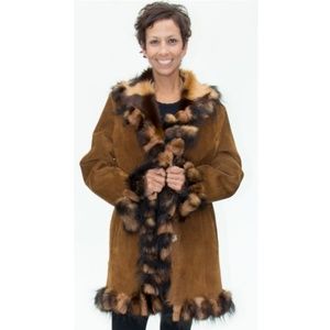 CLEARANCE!!! Gorgeous Reversible Suede Fur Shearling